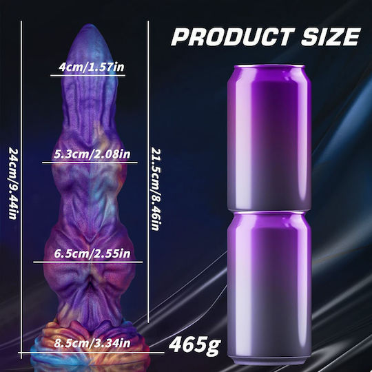 Realistisches Dildo mit Saugnapf Lila 24cm