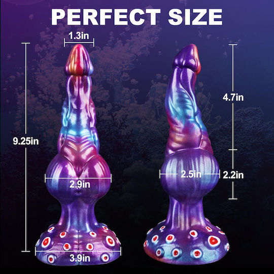 Realistisches Dildo mit Hoden und Saugnapf 24cm