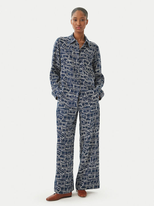 Damen Leinenhose Mehrfarbig