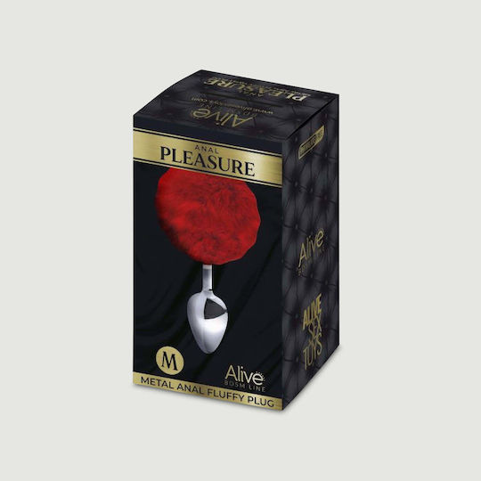 Alive Pleasure Πρωκτική Σφήνα Medium Κόκκινη