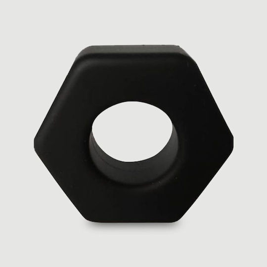 Δαχτυλίδι Πέους Εύκαμπτη Σιλικόνη Dick's Nut Fat Liquid Silicone Flexible Cock Ring 45 Mm Μαύρο