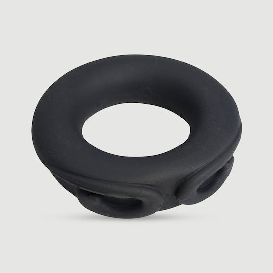 Εύκαμπτο Δαχτυλίδι Πέους Σιλικόνης Flexible Monkey Silicone Cock Ring 45 Mm Μαύρο
