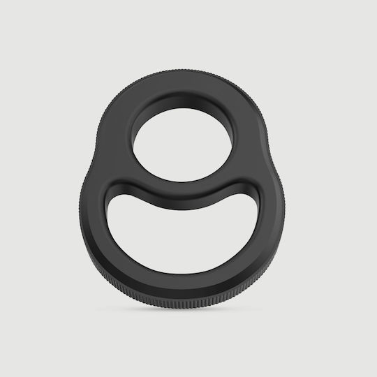 Διπλό Δαχτυλίδι Πέους Σιλικόνης Double Erector Soft Silicone Cock Ring Μαύρο