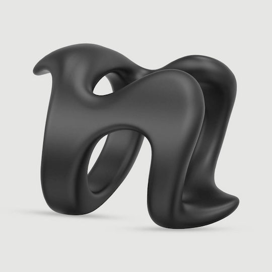 Δαχτυλίδι Πέους Σιλικόνης Σχήμα U Shaped Soft Silicone Cock Ring Μαύρο