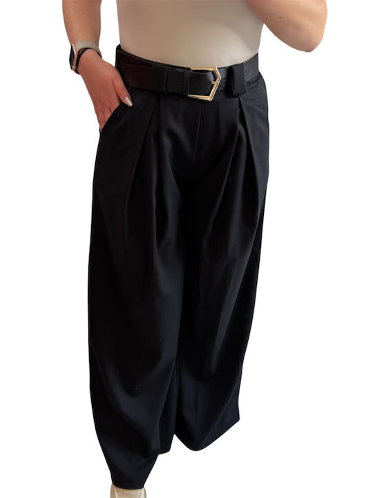 Women's Pantaloons with Rubber Band Black