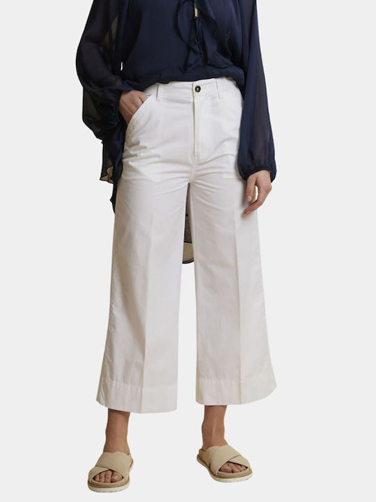 La Martina Damen Stoffhose Weiß