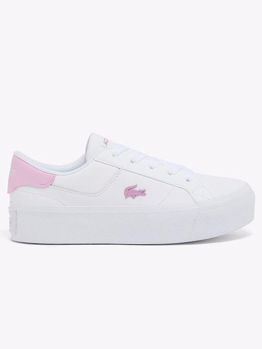 Lacoste Ziane Flatforms Adidași Pentru Femei Albi Lacoste Ziane Flatforms Adidași Pentru Femei Albi