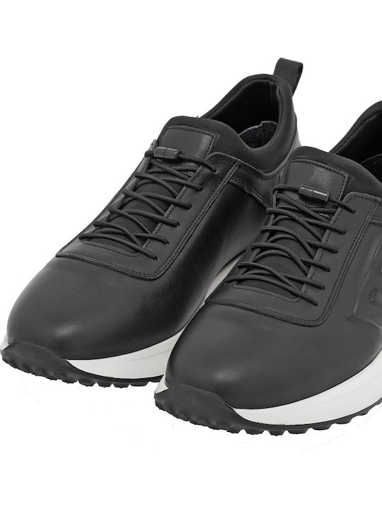 Men's Sneakers Black Leather