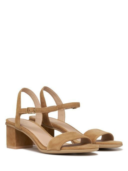 Aurely 50 Suede Πέδιλα Καφέ