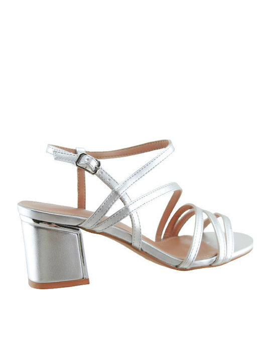 Damen Sandalen Silber