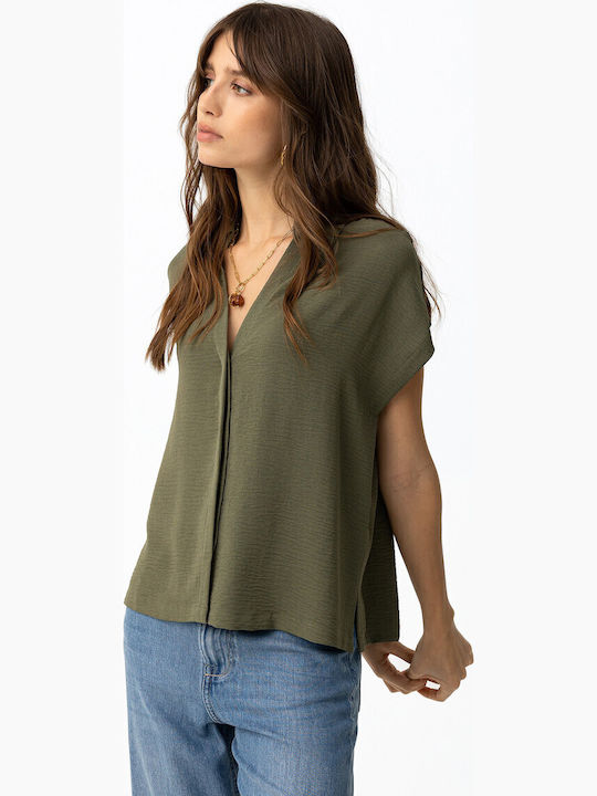 Tiffosi Short Sleeve Women's Shirt Green