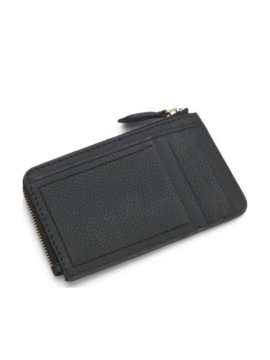 Lenah Leather Women's Card Wallet Black