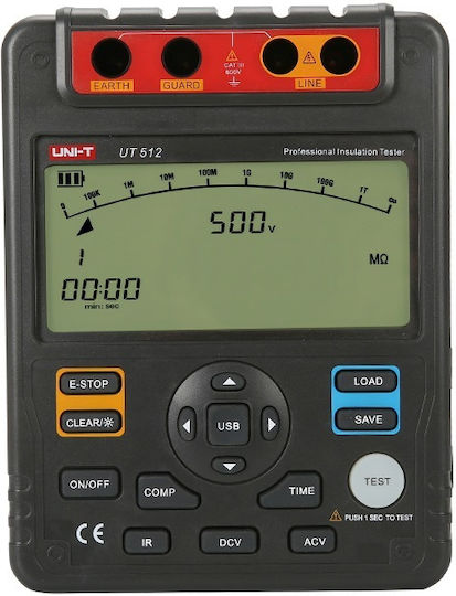 Uni-T UT512 Ψηφιακός Μετρητής Μόνωσης