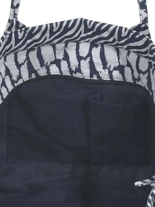 Ble Resort Collection Geantă De Plajă Din Material Textil Albastră