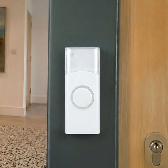 Alecto Wireless Doorbell Ip44 A Range Up To 30m 36 Melodies White