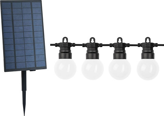 Optonica Hängend Solarleuchte Girlande mit Warmes Weiß Licht