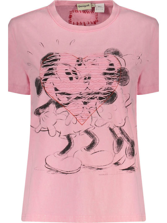 Mickey Women's Cotton Pink Blouse