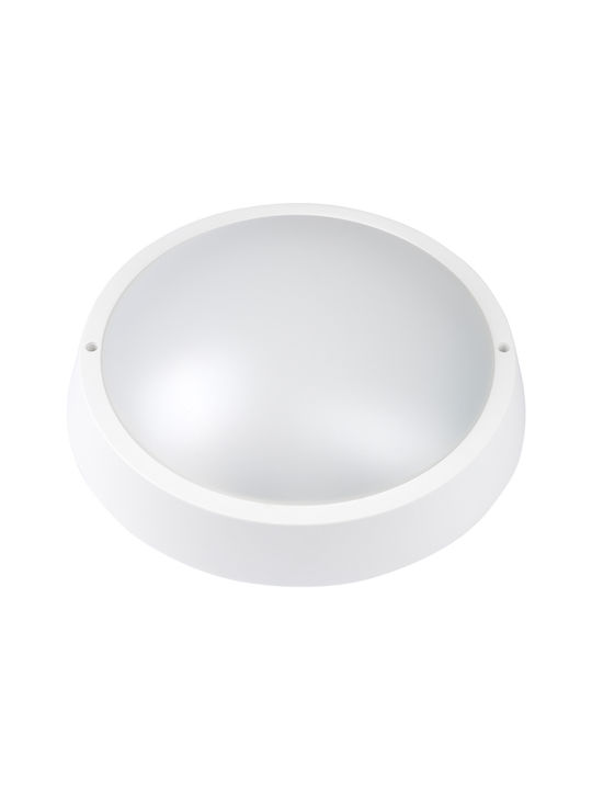 Optonica Ceiling Mount Light 28cm White with Integrated LED