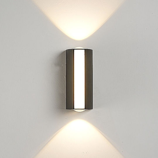 Home Lighting Φωτιστικό Τοίχου με Ενσωματωμένο LED και Θερμό Λευκό Φως Μαύρο