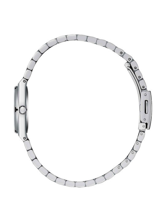 Lee Cooper Damenuhr 25mm Batterie mit Silber Metall-Armband