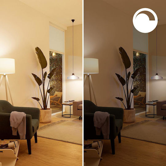 Philips Smart Λάμπα LED 7W για Ντουί E27 και Σχήμα G95 Θερμό Λευκό 640lm