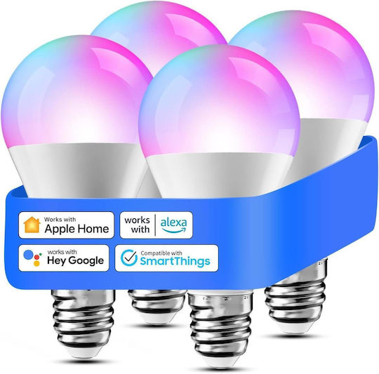 Meross Smart Bulbs LED 9W RGBW 810lm 4pcs