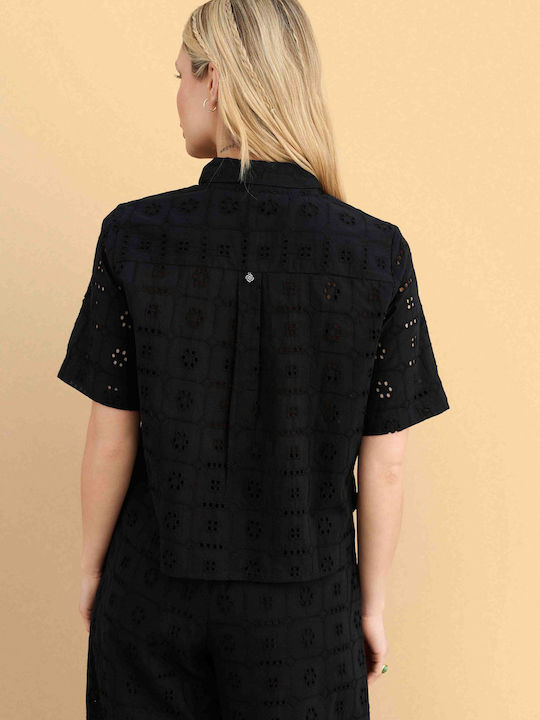 Short Sleeve Women's Shirt Black