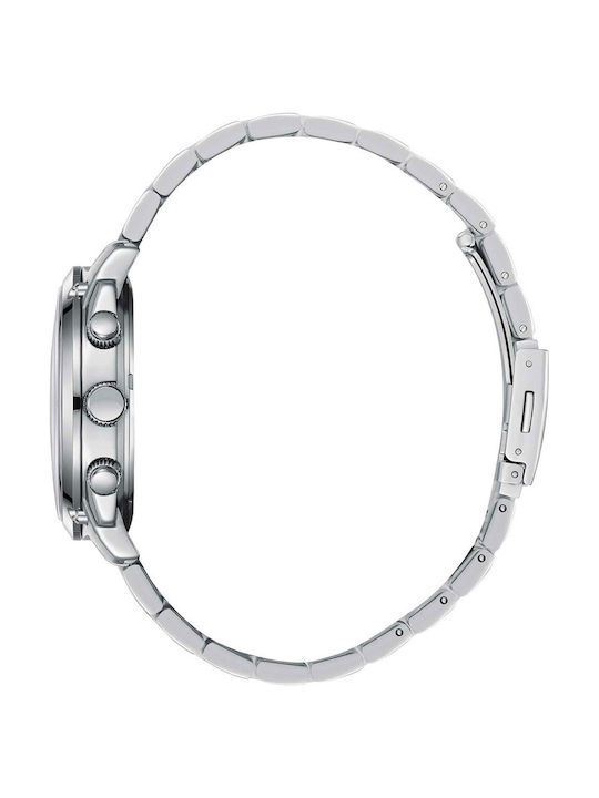 Lee Cooper Men's Watch 42mm Battery with Silver Metal Bracelet
