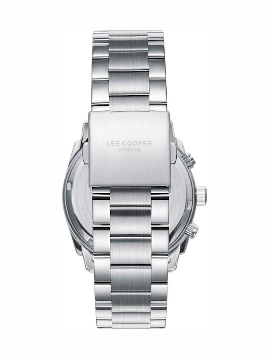 Lee Cooper Men's Watch 42mm Battery with Silver Metal Bracelet