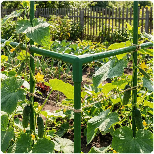 Smartic Bamboo Garden Fence 4 Pieces Green