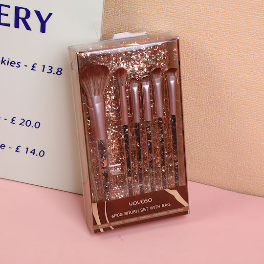 Professional Makeup Brush Set 6 Pieces