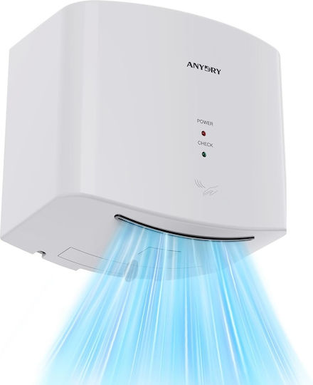 Handtrockner Kunststoff 67dB mit Sensor in Weißer Farbe B07VHLQ127