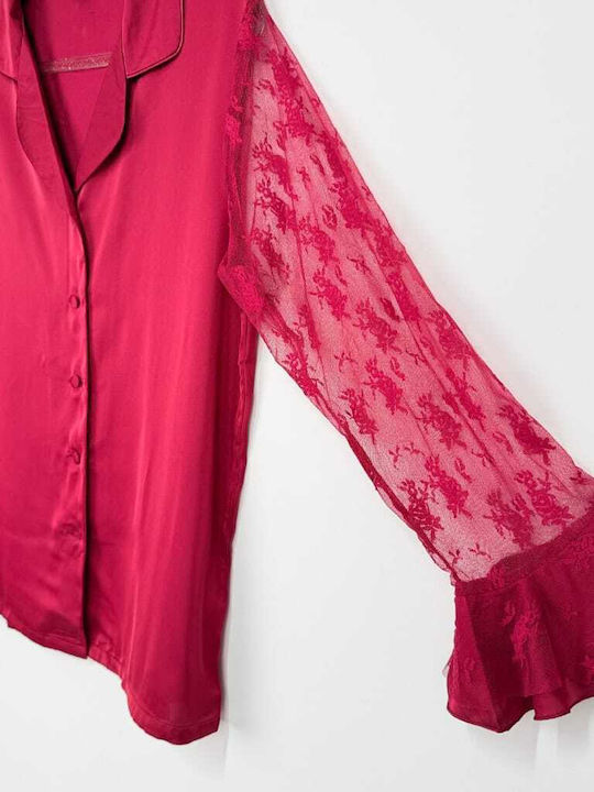 Cootaiya Summer Women's Pyjama Set Burgundy