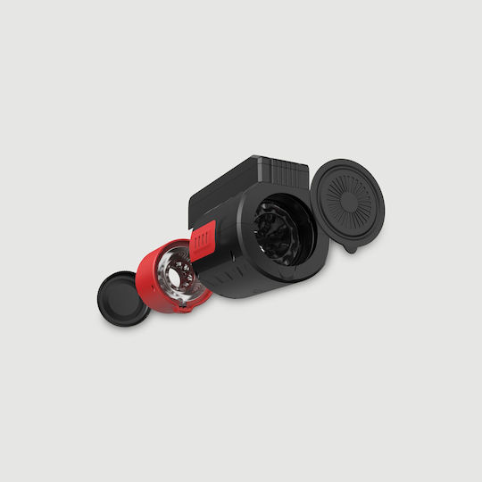 Мастурбатор Вагина с Вибрация D06D-BLACK-RED