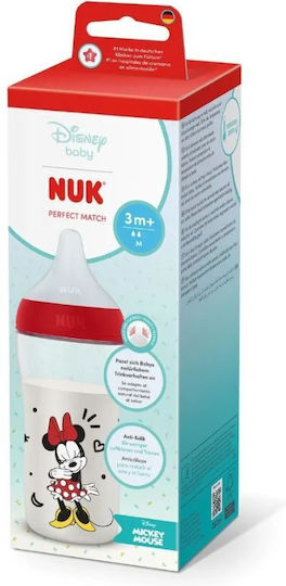Nuk Πλαστικό Μπιμπερό Perfect Match Κατά των Κολικών με Θηλή Σιλικόνης για 3+ μηνών 260ml