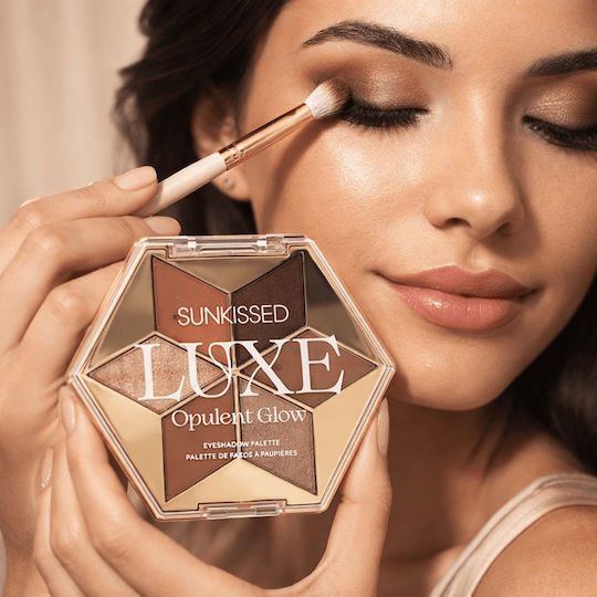 Sunkissed Eyeshadow Παλέτα με Σκιές Ματιών Matte σε Σκόνη 9gr