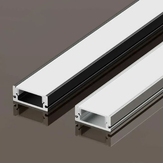 Профилен Съединител За LED Ленти Alfa За Външен Монтаж 2м Черен Elbulgaria 4301/2m Bk