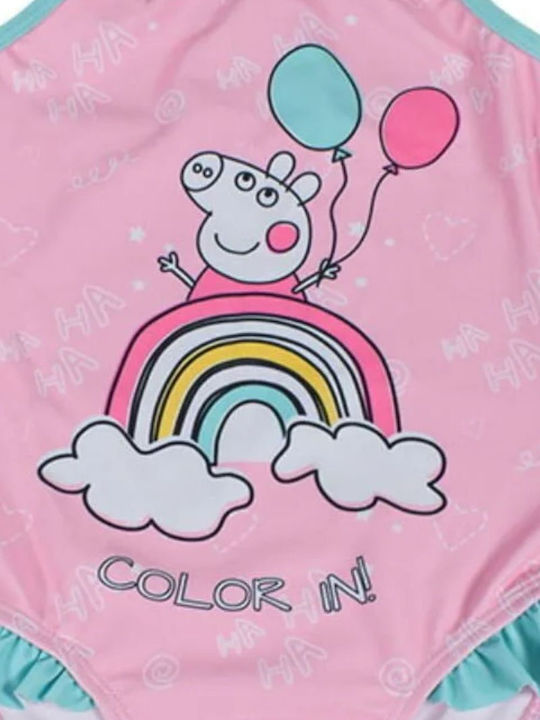 Disney Peppa Παιδικό Μαγιό Ολόσωμο Ροζ