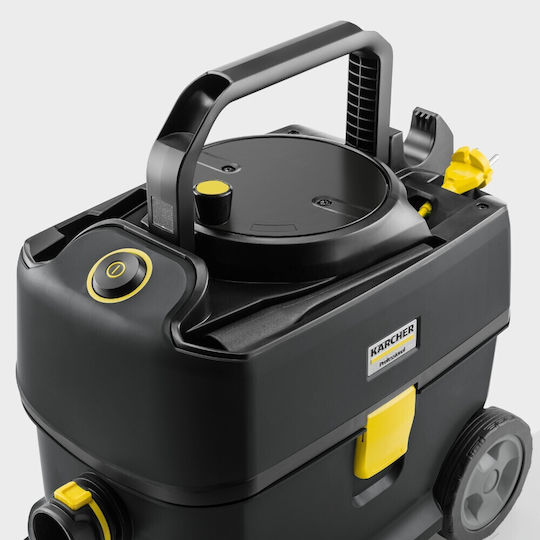 Karcher T 10/1 Adv HEPA Go!Further Ηλεκτρική Σκούπα 585W με Κάδο 10lt Μαύρη
