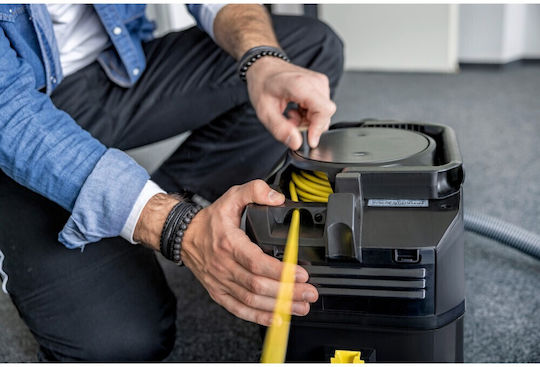 Karcher T 10/1 Adv HEPA Go!Further Ηλεκτρική Σκούπα 585W με Κάδο 10lt Μαύρη