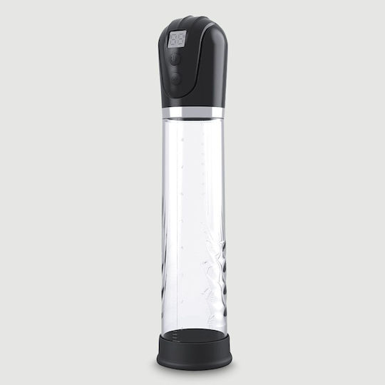 Αυτόματη Αντλία Πέους Μακρύ Σωλήνα Sexopolis Male Lcd Display Long Tube Automatic Penis Pump Διάφανη