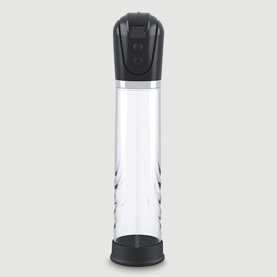 Αυτόματη Αντλία Πέους Μακρύ Σωλήνα Sexopolis Male Lcd Display Long Tube Automatic Penis Pump Διάφανη