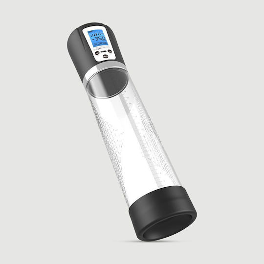 Electric Penis Pump LCD Screen Sexopolis Male LCD Screen Electric Enhancer Auto Penis Pump Transparent