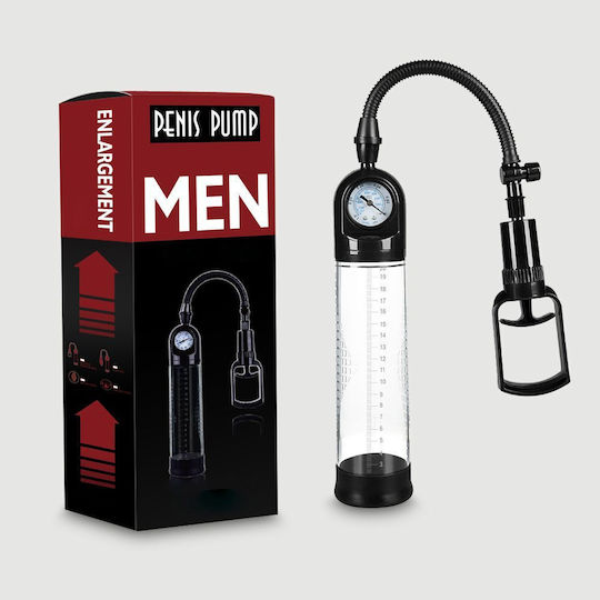 Αντλία Πέους Λαβή & Μανόμετρο Sexopolis Male Beginner's Penis Pump Handle & Gauge Διάφανη