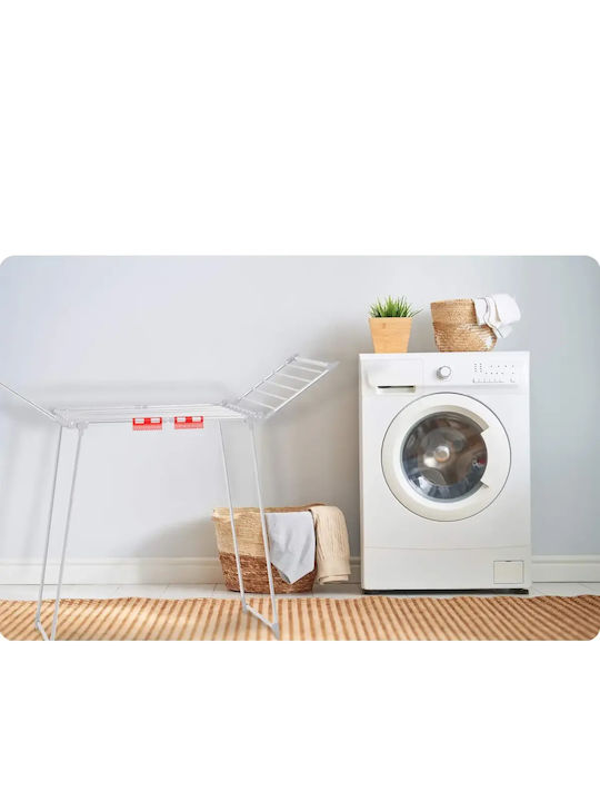 Smartic Lydia Uscătoare Rufe Pliere De Pardoseală Inox Cu Lungimea Suportului De Uscare A Hainelor 27m