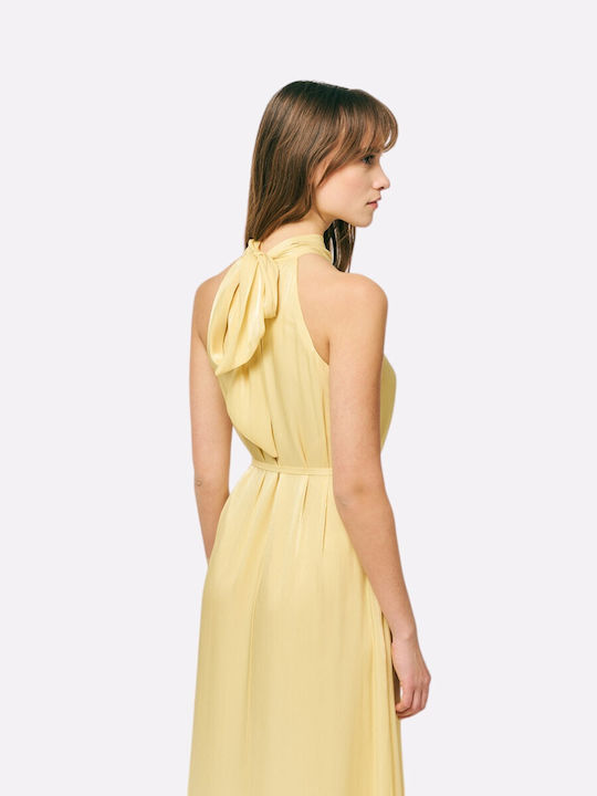 Summer Maxi Dress for Wedding Christening Yellow