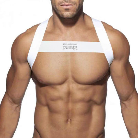 Pump Addicted Männliches Gurtzeug Weiß