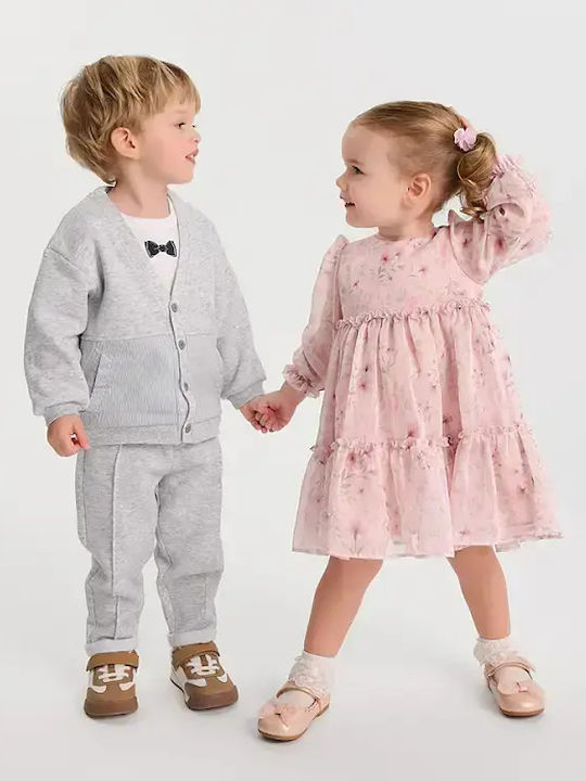 Girls Dress Long Sleeve Pink