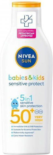 Nivea Babies & Kids Sensitive Protective SPF50 Παιδικό Αντηλιακό Γαλάκτωμα 200ml