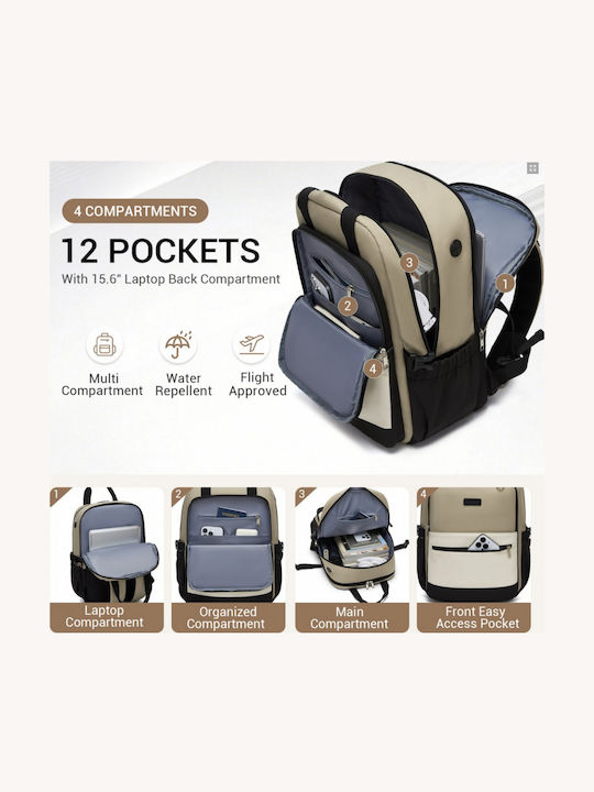 Miss Lulu K-Way Rucksack Khaki